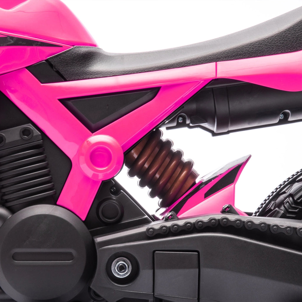 Moto Elettrica per Bambini 12V Rosa ¨C Minimal ¨C 30 kg