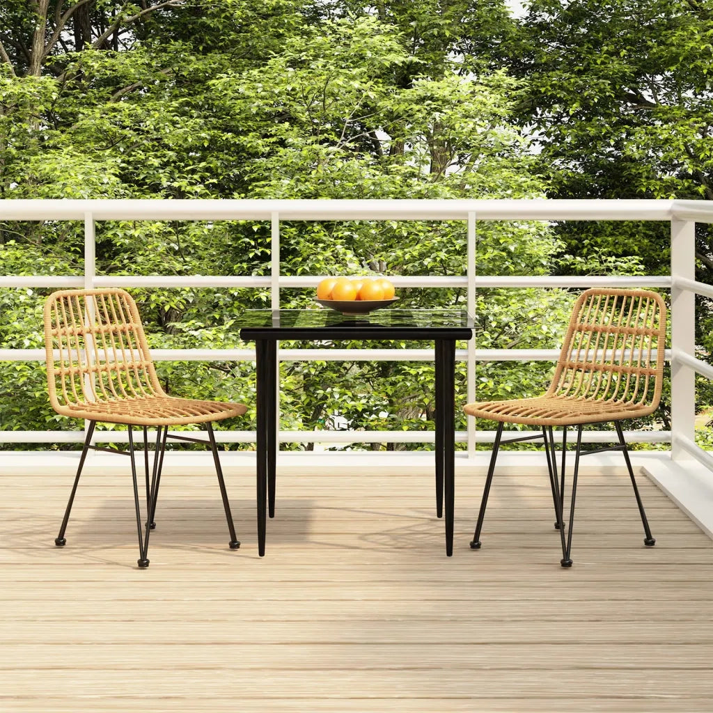 Set da Pranzo da Giardino 3 pz in Polyrattan 3157873
