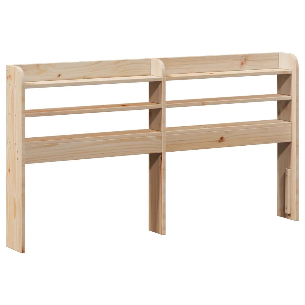 Testiera con Ripiani-Testata contenitore 150 cm in Legno Massello di Pino 532703