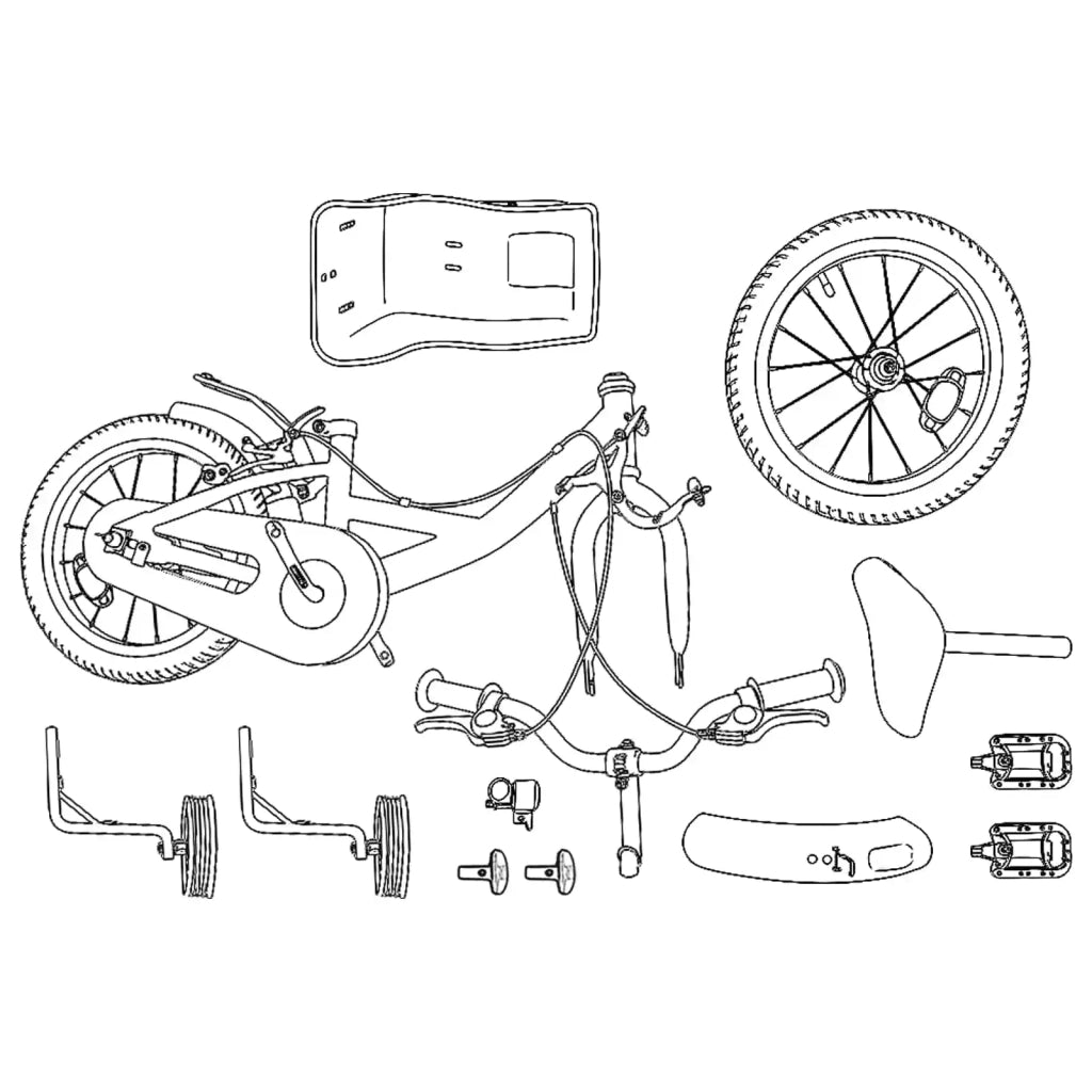 Bicicletta per Bambini 16 Pollici per bambini di 4-6 anni Viola 42009455