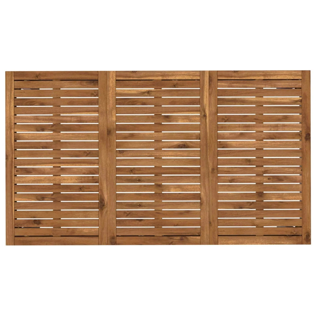 Tavolo da cena da giardino Naturale e Bianco 141 x 80,5 x 75 cm 901320
