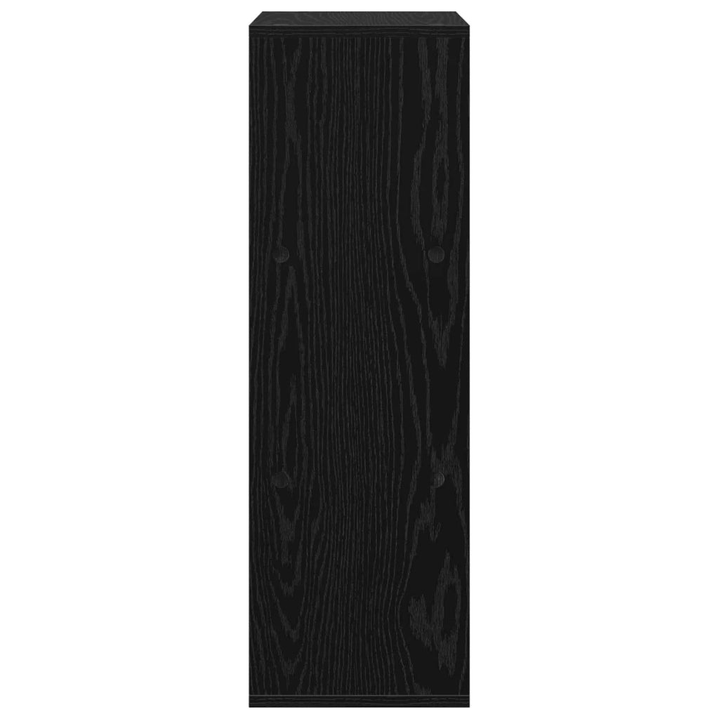 Credenza con cassetto Rovere Nero 30,5 x 27 x 84,5 cm 8000557