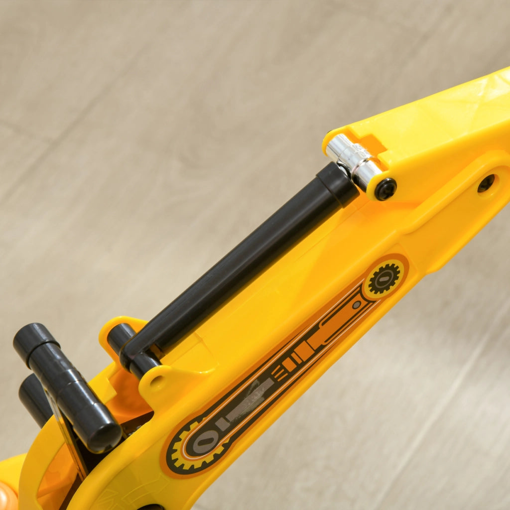 Cavalcabile Escavatore per Bambini 18-48 Mesi ¨C Xylo ¨C Giallo con Contenitore e Clacson