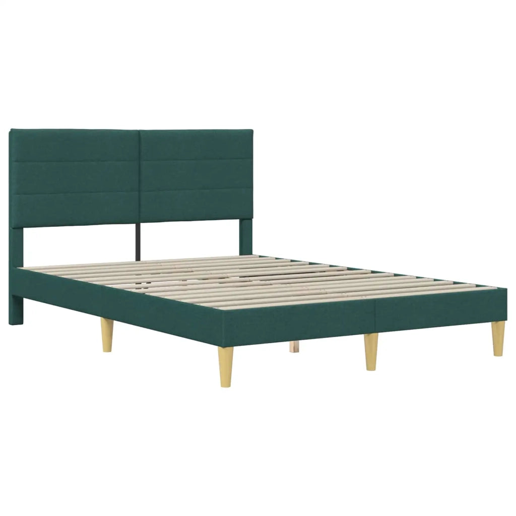 Struttura del letto Verde Scuro 160 x 200 cm Tessuto 42027597