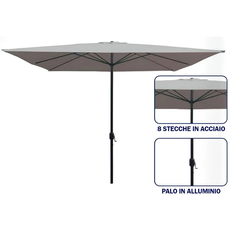 Ombrellone Alluminio Ballaro Mt.250x250 - Arredo Esterno