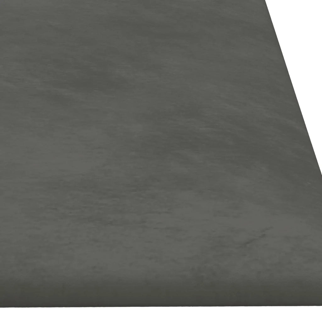 Testiera | Testata da Parete 12 pcs Grigio Scuro Velluto