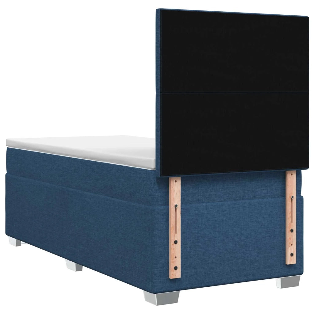 Letto box spring con materasso Blu 80 x 200 cm Tessuto 3454746