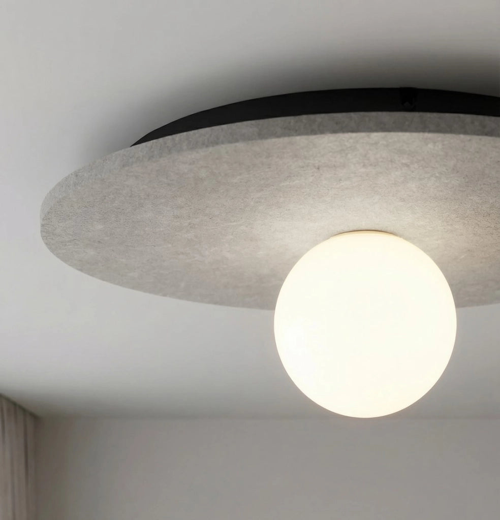 Lampada da soffitto CALMA grigia feltro 1xG9 Emibig