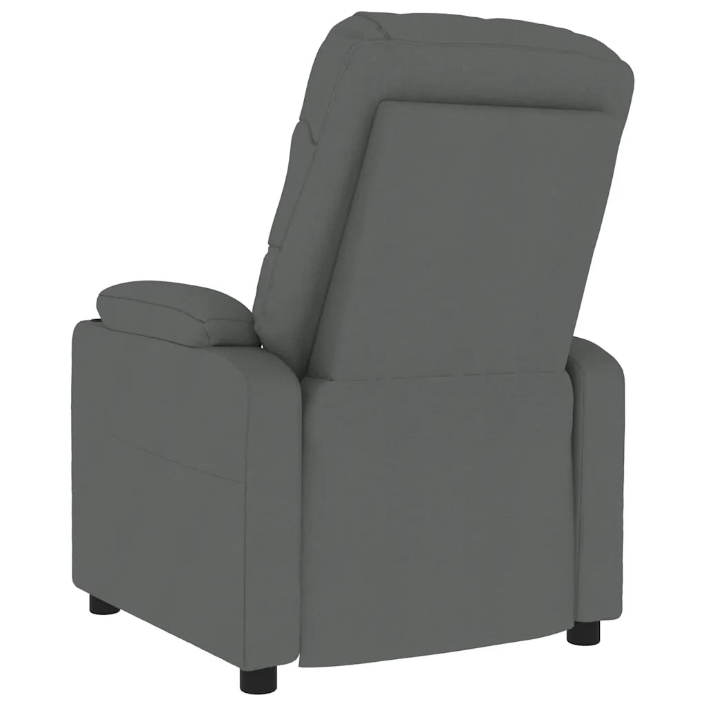 Poltrona Massaggiante Grigio Scuro in Tessuto 339093