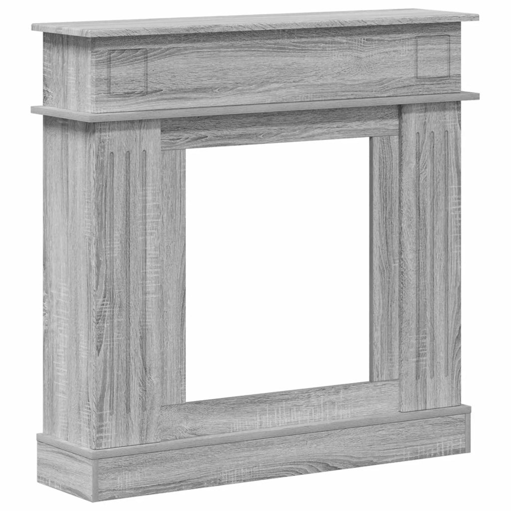 Cornice per camino Sonoma grigio 102 x 26 x 100 cm 8006648
