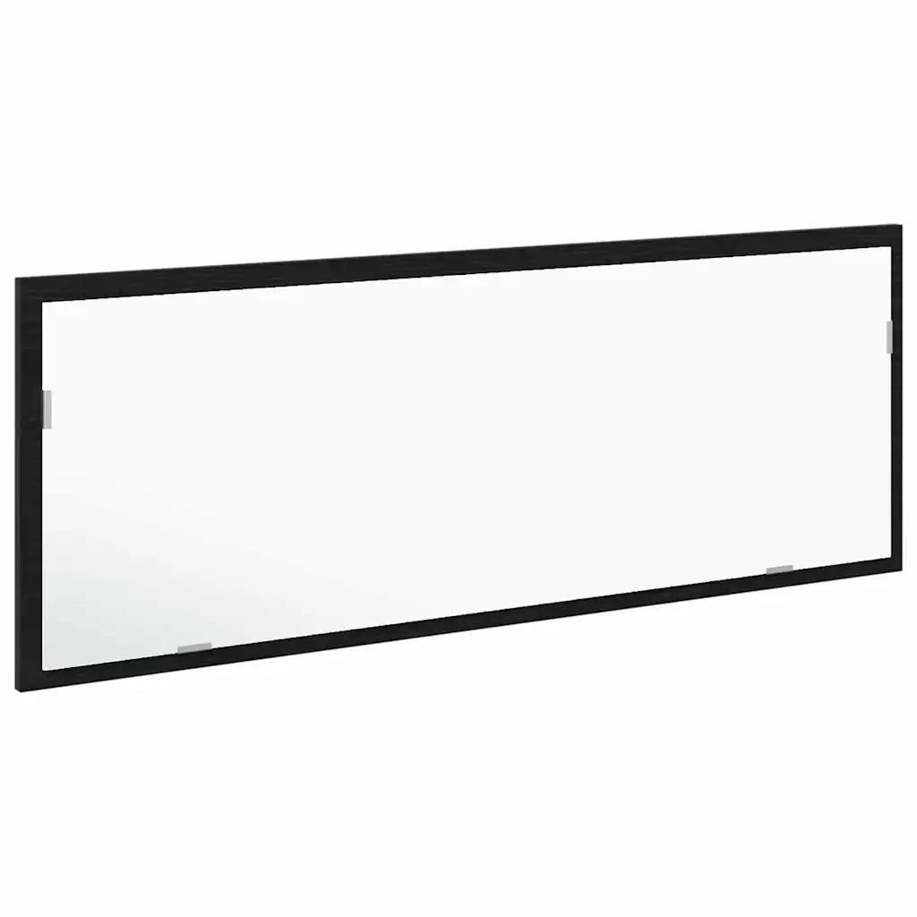 Specchio da bagno LED Rovere Nero 100 x 8,5 x 37 cm Vetro 862548