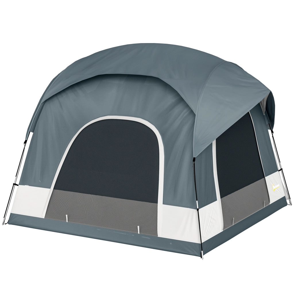 Tenda da Campeggio 2-4 Persone ¨C Xylo ¨C Impermeabile con 3 Porte, Compatibile SUV, Blu Scuro