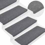 Tappetini Autoadesivi per Scale 30 pz Grigi 65x24,5x3,5 cm 3365913