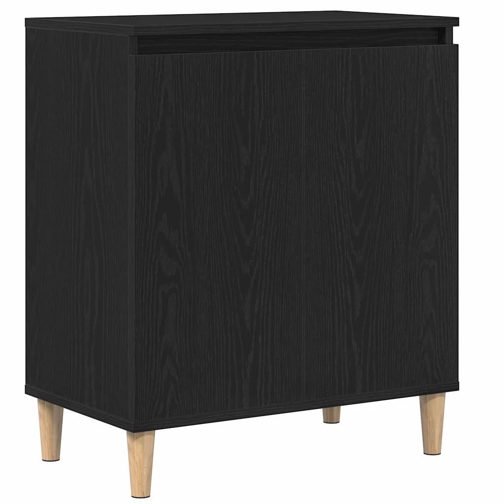 Credenza Rovere Nero 60 x 35 x 70 cm Legno multistrato 862593