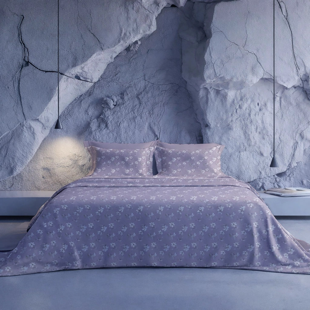 Rorolisi, set Completo Letto Piazza e Mezza in Percalle, Viola Lilla