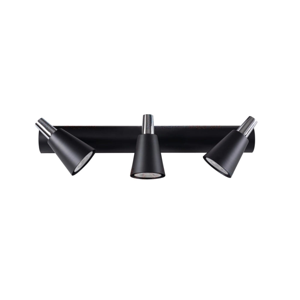Plafoniera Kanlux Sempra EL-3I 3xGU10 nera orientabile