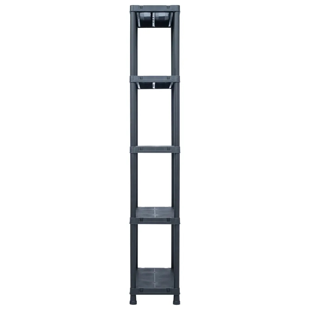 Scaffale Nero 125 kg 60x30x180 cm in Plastica 45674