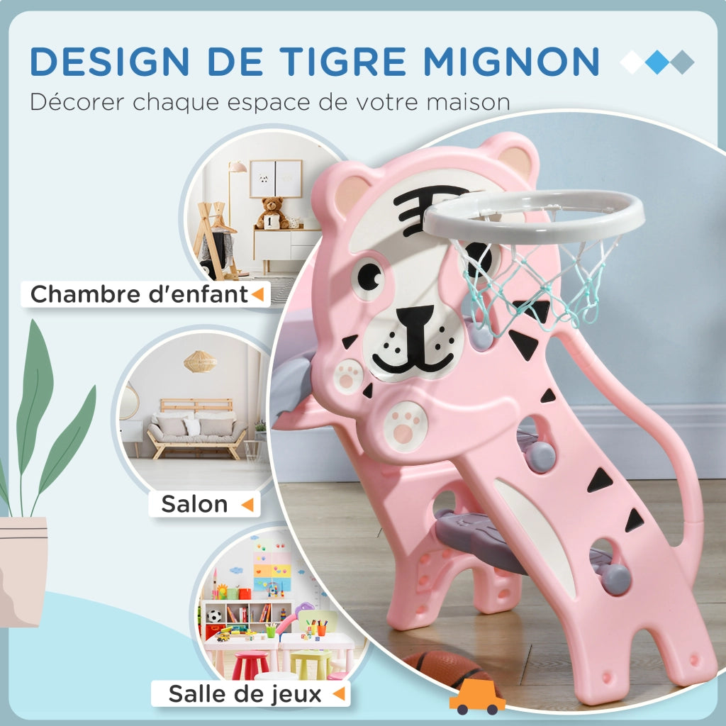 Toboga Bambini con Canestro ¨C Minimal ¨C Rosa