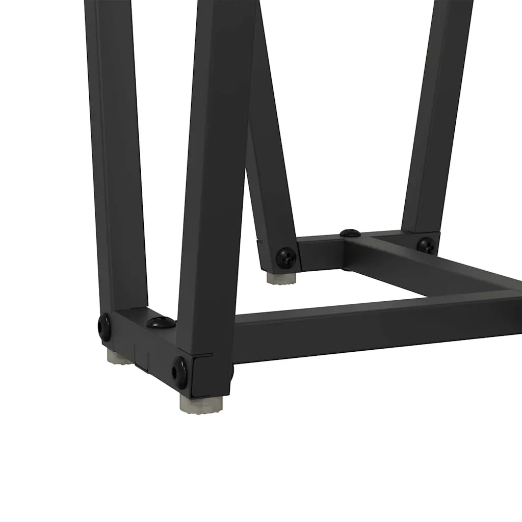 Set tavolini 2 pcs Rovere Artigianale e Nero 869725