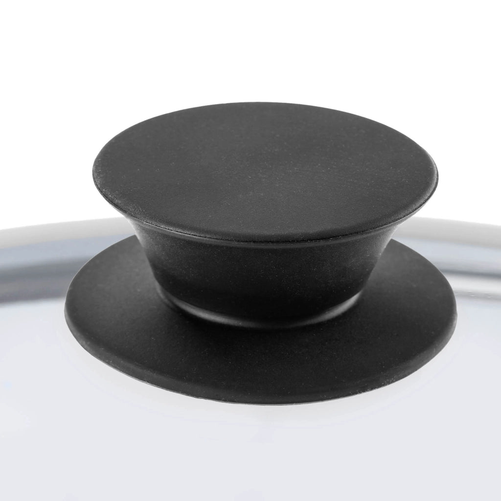 Coperchio in vetro KADAX da 28 cm, universale, resistente al calore, per pentole e padelle.