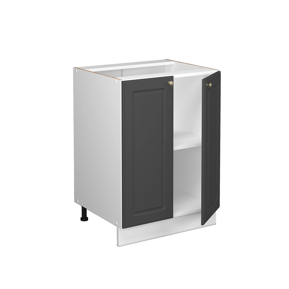 Mobiletto base cucina Fame-Line Antracite-oro/Bianco 60 cm, PL Rovere Vicco