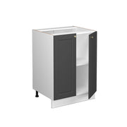 Mobiletto base cucina Fame-Line Antracite-oro/Bianco 60 cm, PL Rovere Vicco