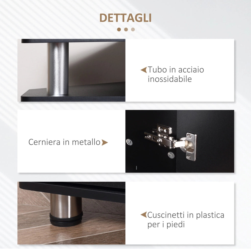 Mobile TV Classico ¨C Xylo ¨C 2 Ripiani 2 Ante Nero