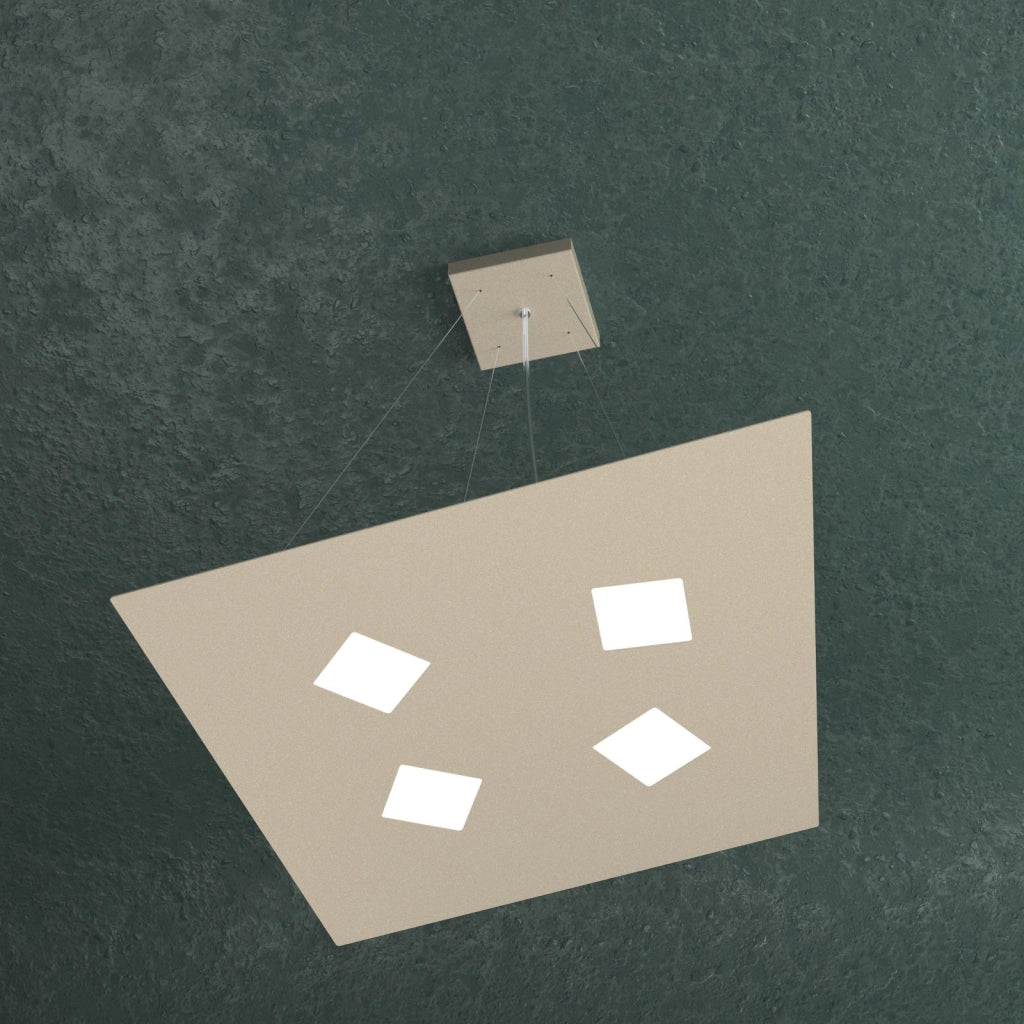 NOTE SOSPENSIONE 4+2 LUCI BIEMISSIONE LUCI SABBIA 1140-S4+2-SA