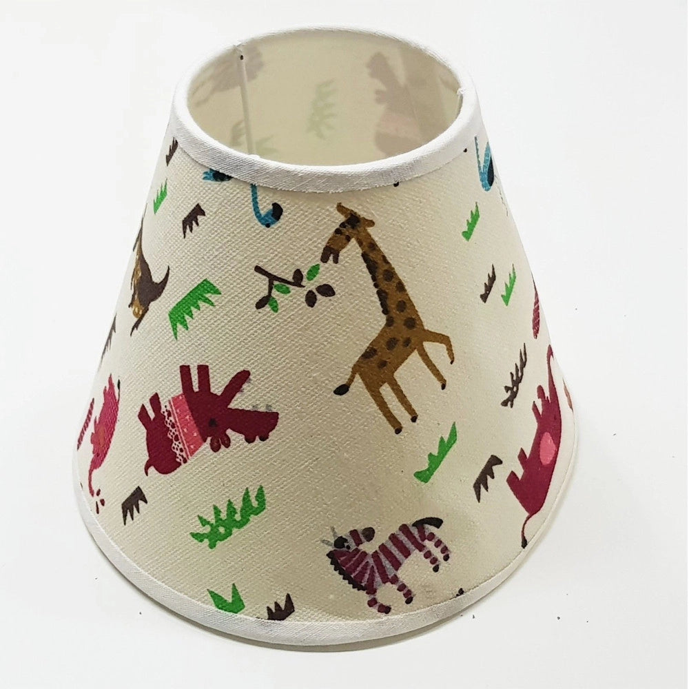 Trade Shop - Paralume Conico Cilindro Moderno Per Lampada E Applique Animali Misura 10" -