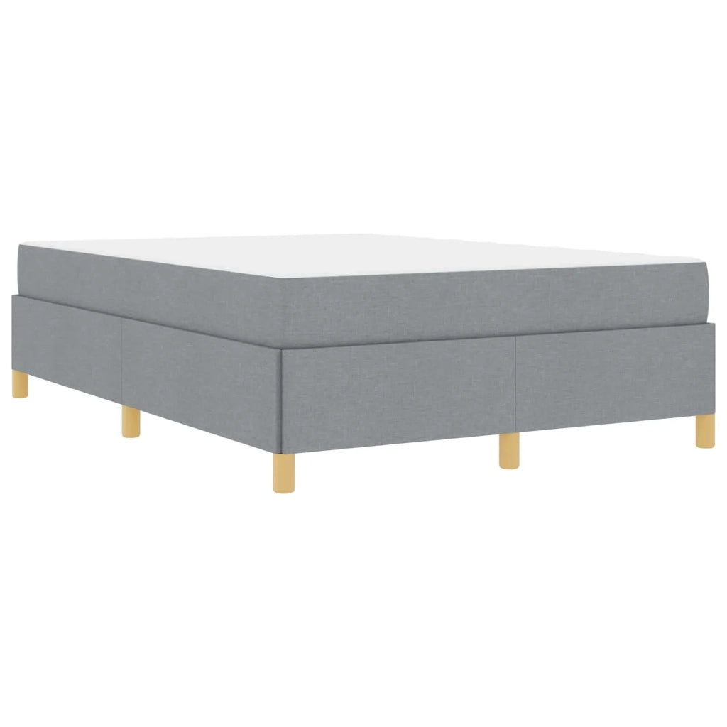 Struttura del letto Grigio chiaro 140 x 200 cm Tessuto