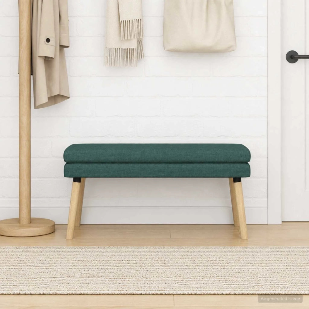 Panchina a doppio strato Verde Scuro 110 x 40 x 47 cm Tessuto 42038450