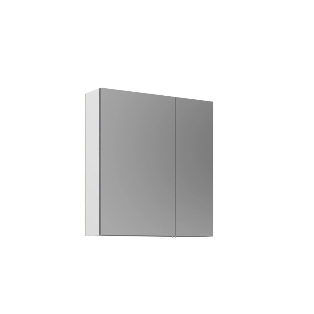 Mobile da bagno con specchio "Purus Desna 60" - 60 x 16 x 66 cm - Bianco