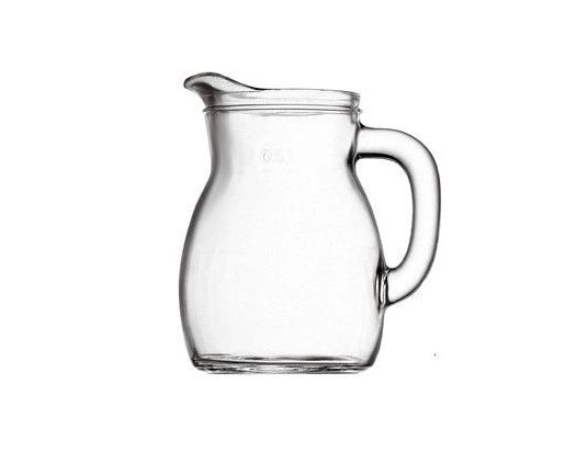 Brocca Caraffa in vetro per acqua o vino bistro' 250 cc Bormioli Rocco