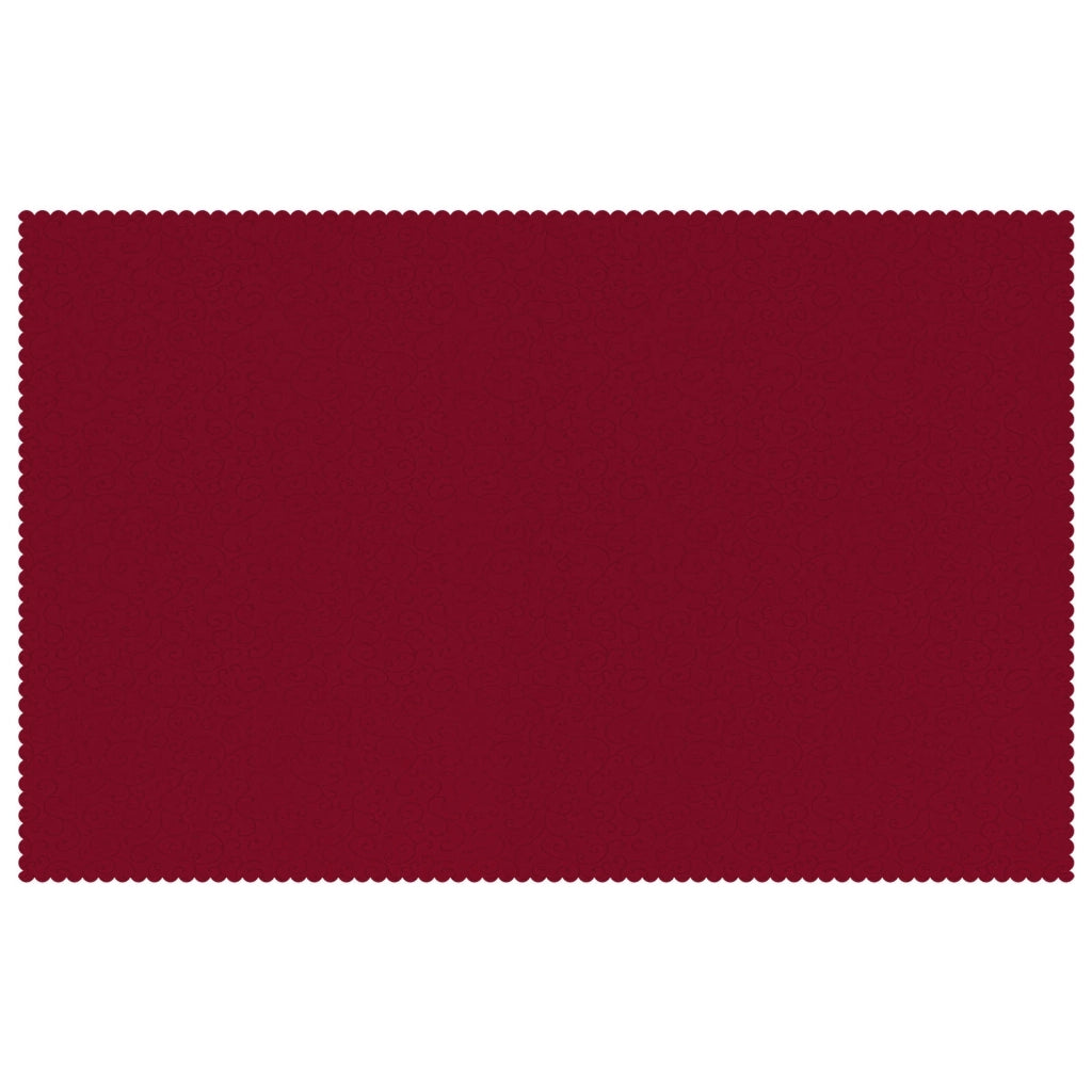 Tovaglia da Tavolo Rettangolare Rosso Vino 110 x 180 cm 42040085