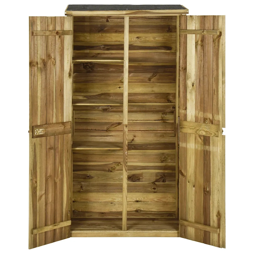 Capanno per Attrezzi in Legno di Pino 85x48x177 cm 45138