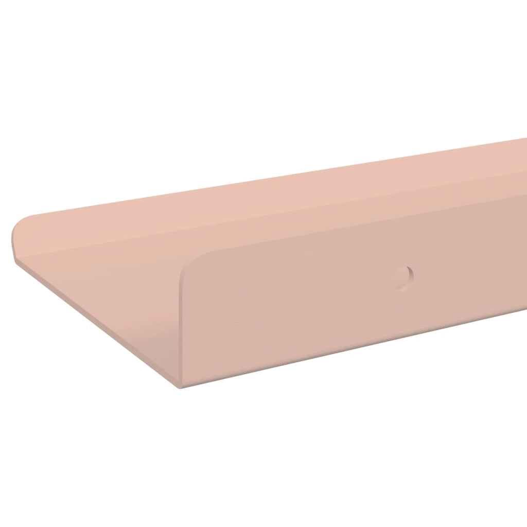 Mensola sospesa 4 pcs Rosa 60 x 8,5 x 2,5 cm Acciaio 8003963