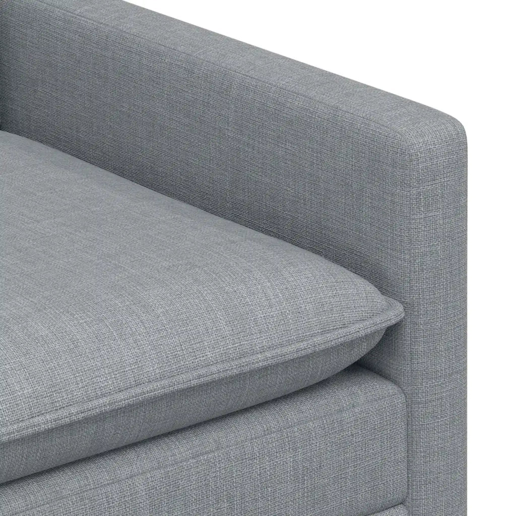 Set di divani 2 pz Grigio chiaro Tessuto 3417017