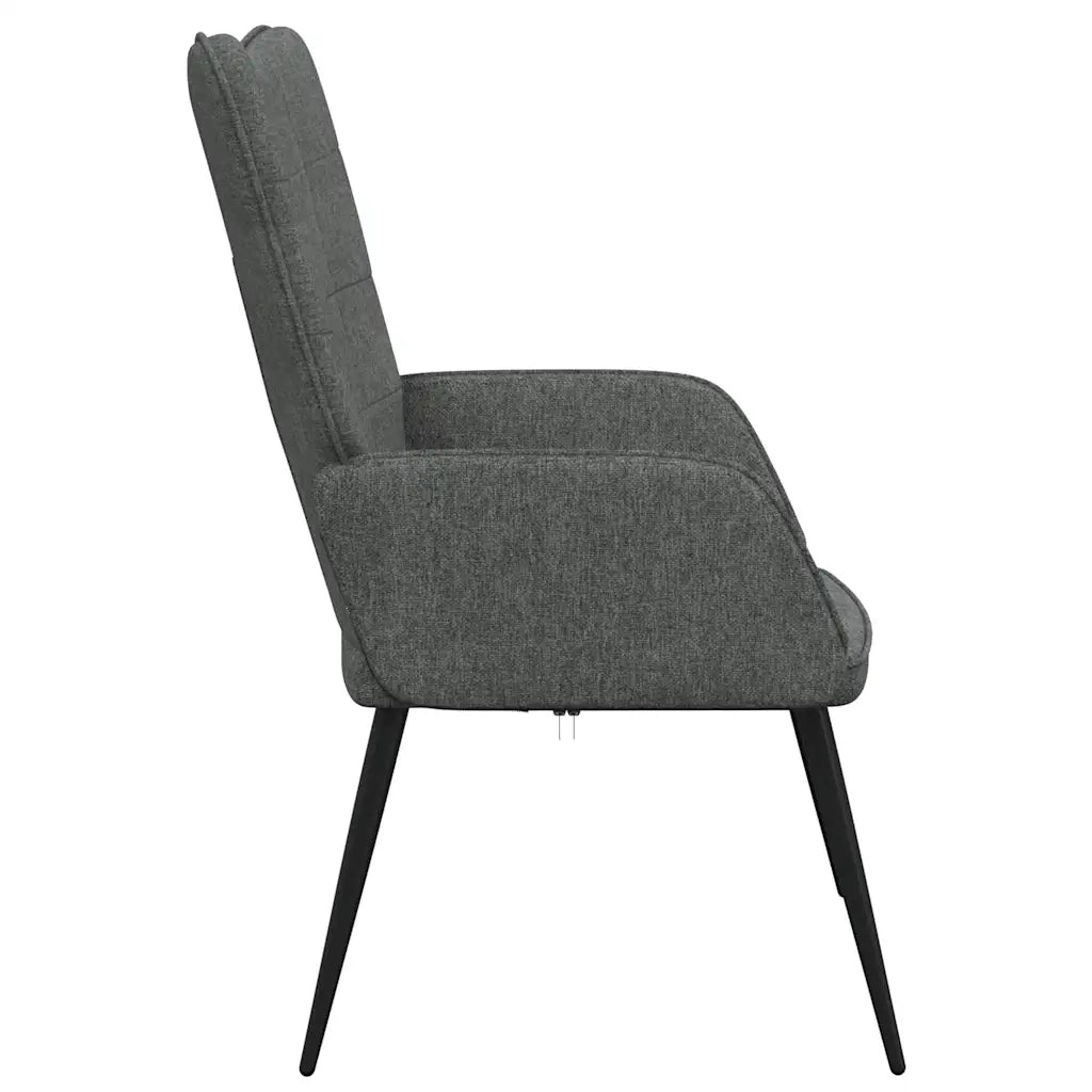 Poltrona | Sedia Relax Grigio Scuro in Tessuto