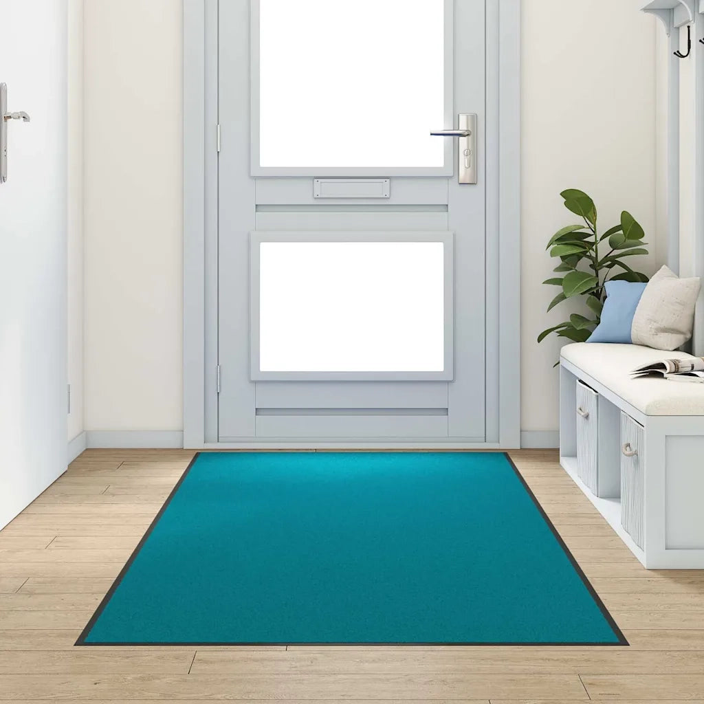 Tappetino Altro Ciano e Nero 120 x 250 cm Poliammide e PVC 4100749