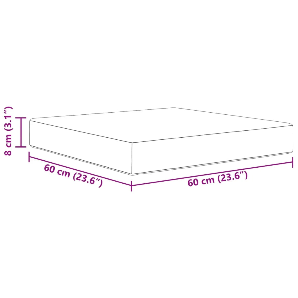 Cuscino per divano da esterno Blu Reale 60 x 60 x 8 cm 900703