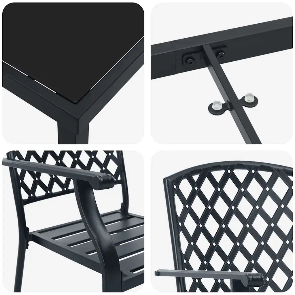 Set da Pranzo per Giardino 5 pcs Antracite 3379305