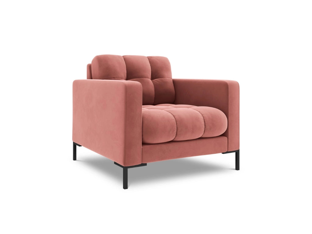 Cosmopolitan Design - Poltrona "Bali" in velluto rosa 