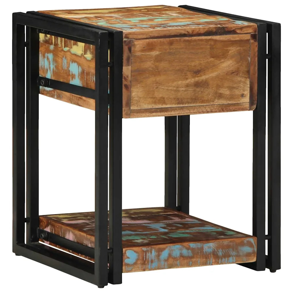 Armadio da Notte 40 x 40 x 50 cm Legno Recuperato Massello 4016702
