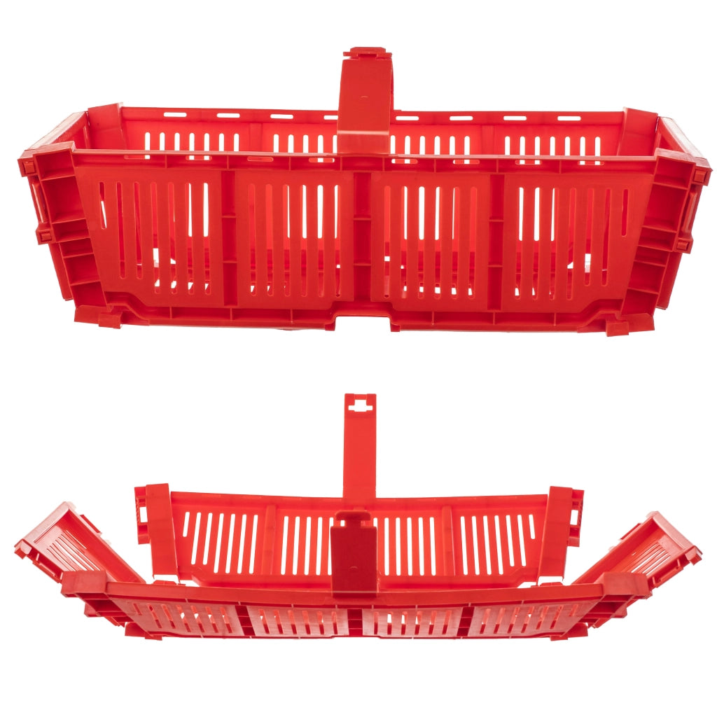 Cesto pieghevole KADAX per frutta e fragole, in plastica, 2 kg