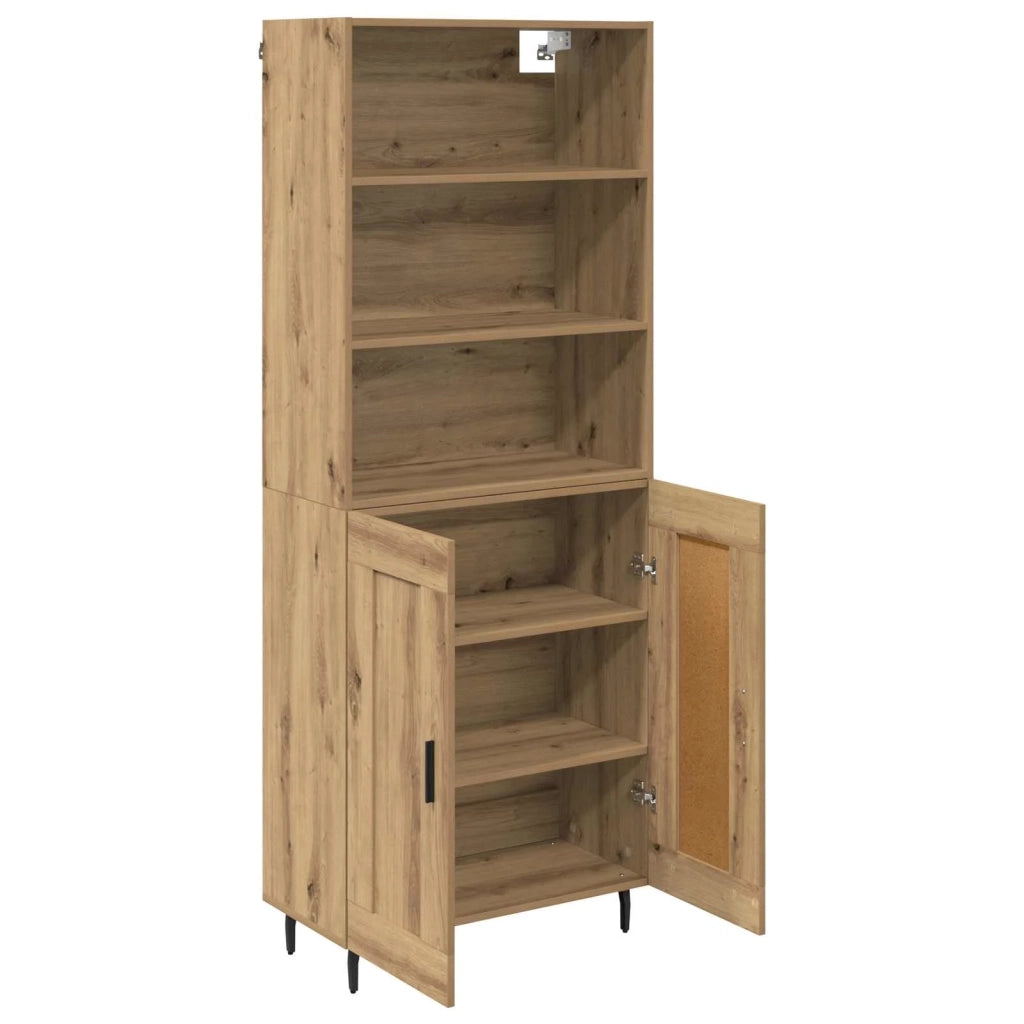 Credenza-Buffet-Armadio da cucina Rovere artigianale 69,5 x 34 x 180 cm 490943