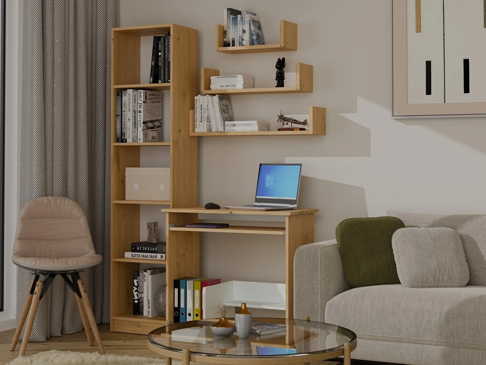 Ripiano sospeso MOBI 3p set 3x moderna ripiani da parete rovere artisan