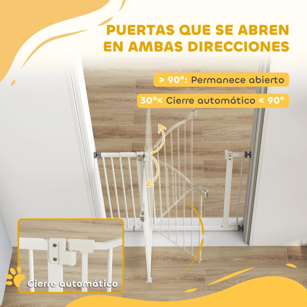 Barriera per Cani Porta Scala Bianco ¨C Minimal ¨C 74-94 cm