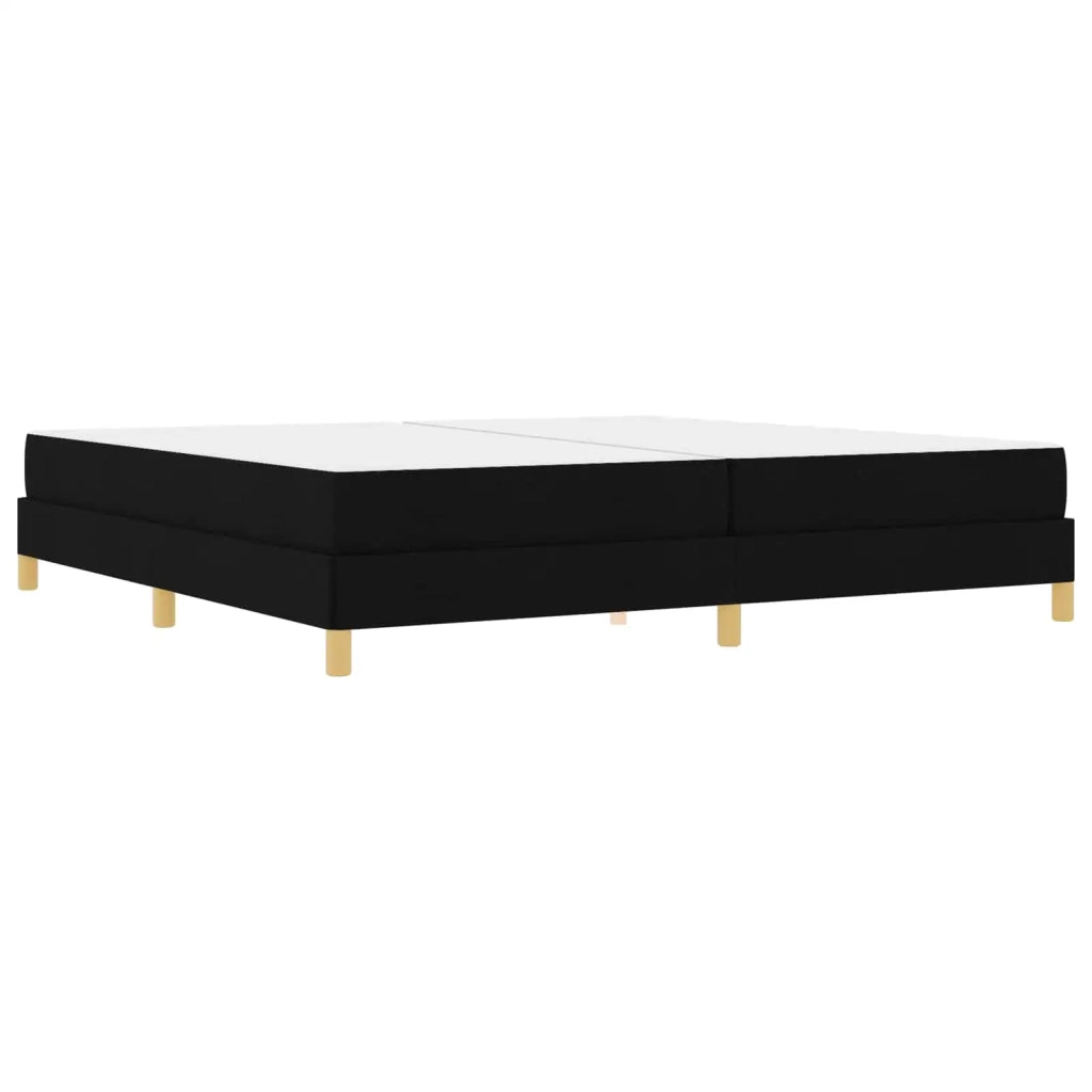 Letto a molle con materasso Nero 200 x 200 cm Tessuto 3398593