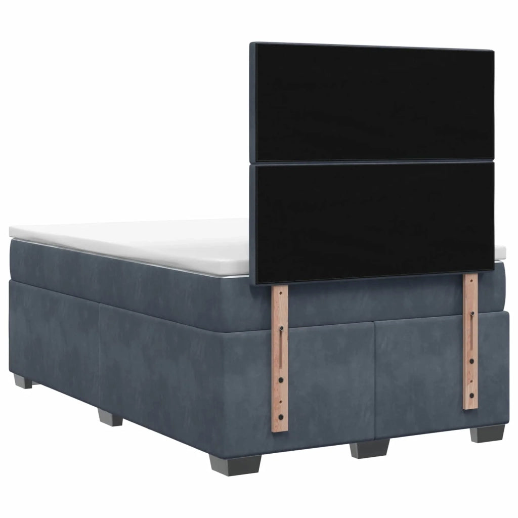 Letto box spring con materasso Grigio Scuro 120 x 200 cm 3455085