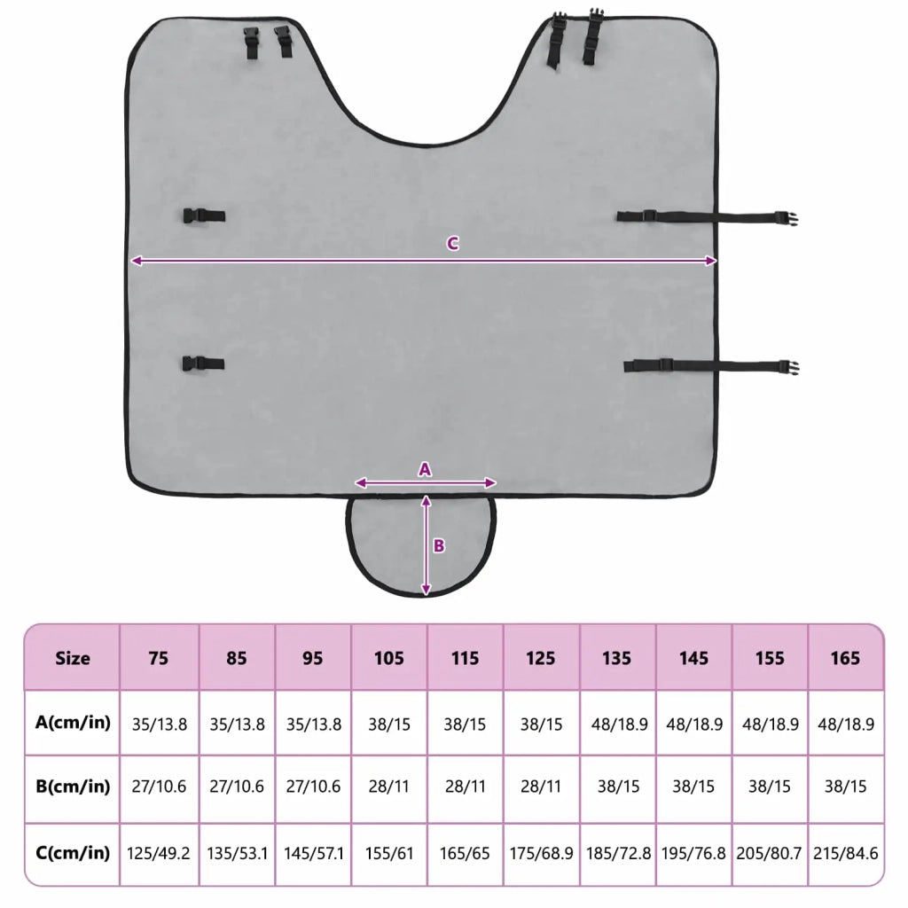 Coperta per Cavalli Grigio chiaro e rosa completo 115 cm 42013221